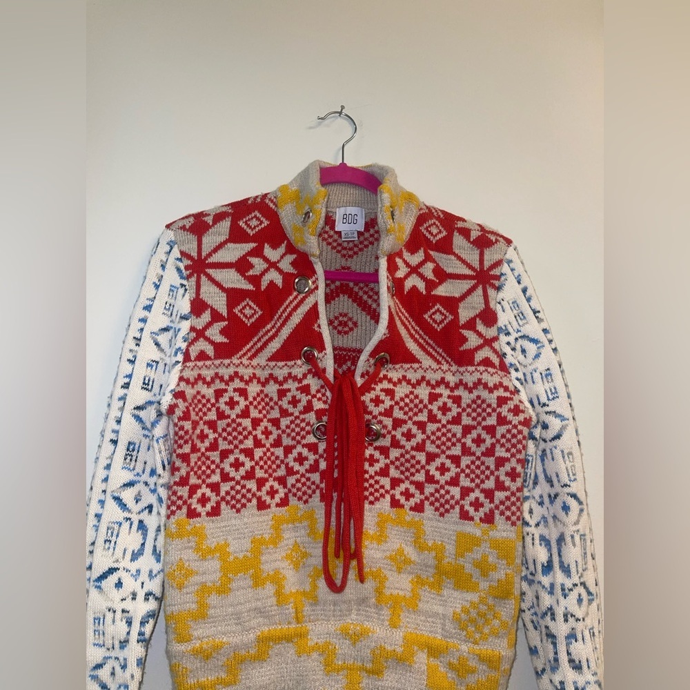 BDG Rian Lace-Up Sweater size xs - Picture 8 of 11